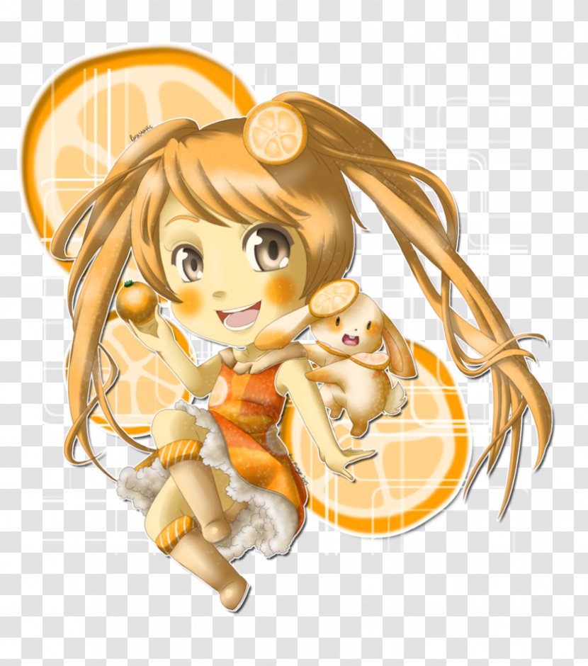 Desktop Wallpaper Figurine Computer Clip Art - Heart - Orange Drawing Transparent PNG