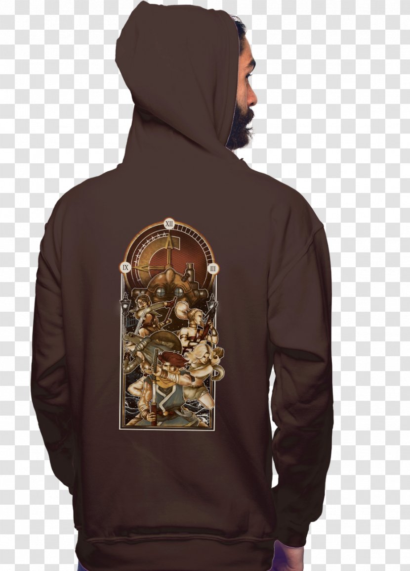 Hoodie T-shirt Jacket Outerwear - Sweater - Chrono Trigger Transparent PNG