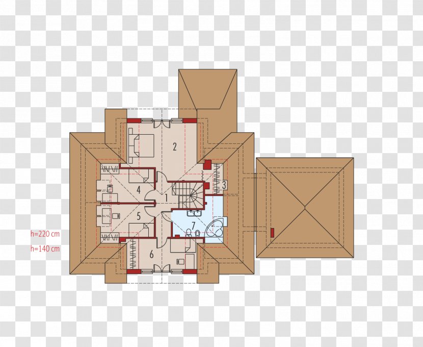 Floor Plan Project House Attic Garage - Schematic Transparent PNG