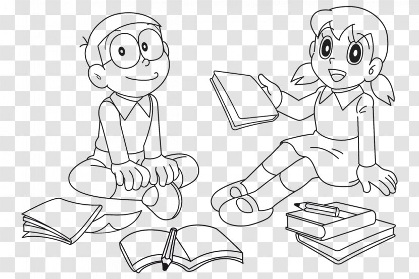 Drawing Doraemon Wii Shizuka Minamoto Coloring Book - Watercolor Transparent PNG