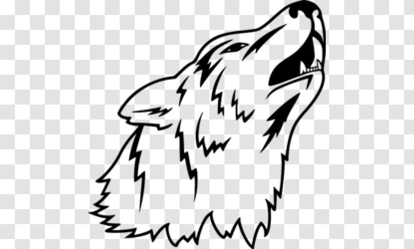 Gray Wolf Cartoon Drawing - Wing - Wolf-vector Transparent PNG