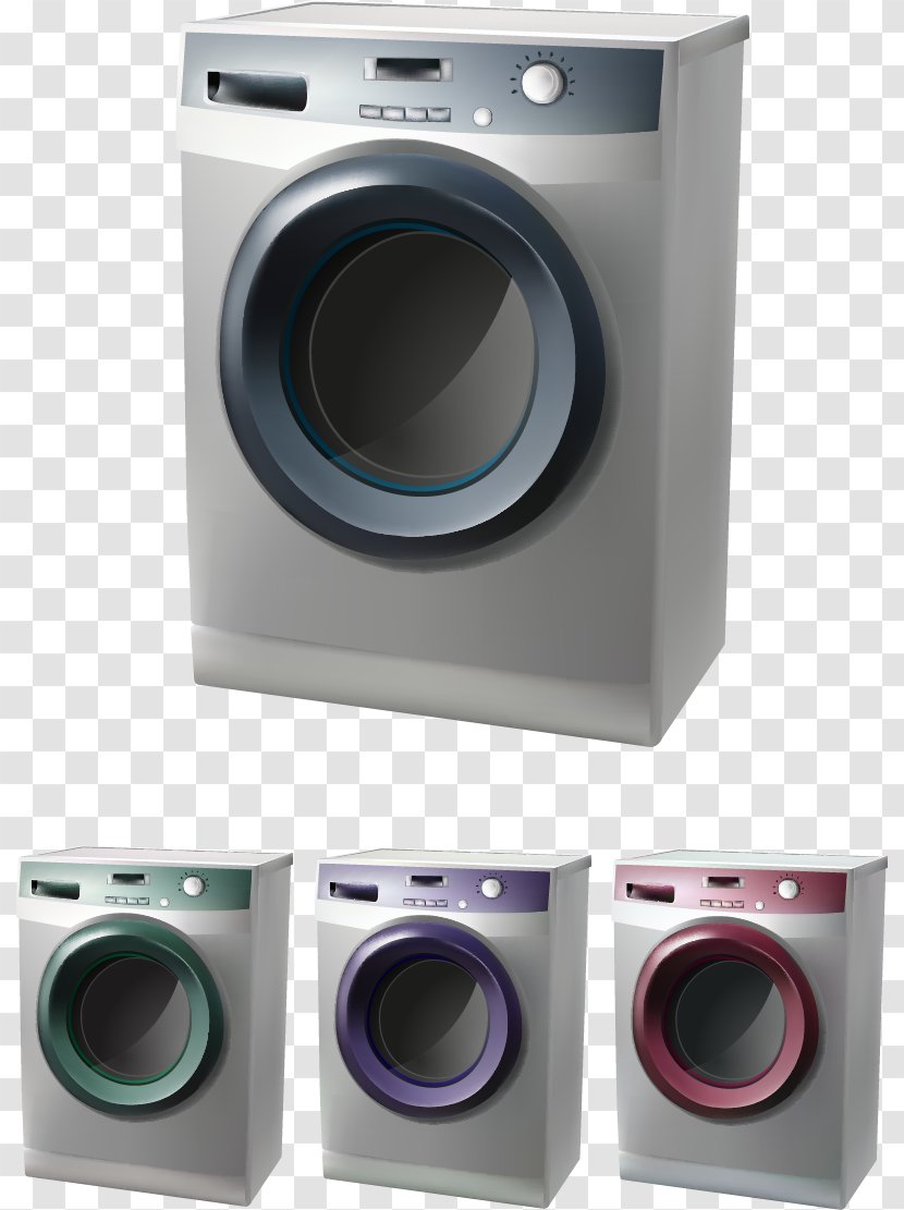 Washing Machine Euclidean Vector Home Appliance - Computer Speaker Transparent PNG