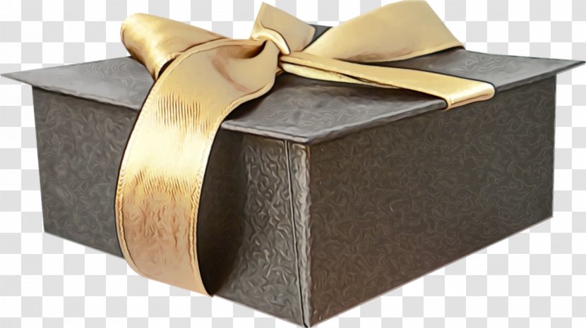 Box Brown Shipping Gift Wrapping Ribbon - Wedding Favors Metal Transparent PNG