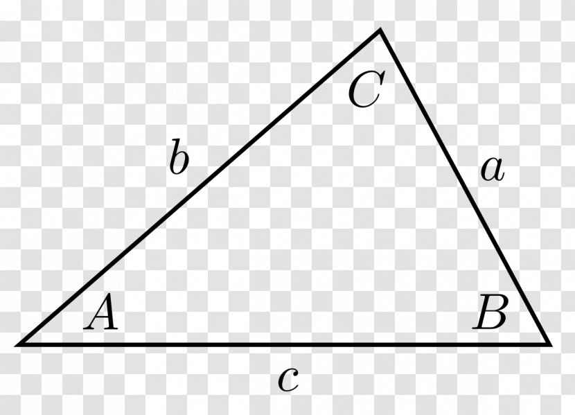 Law Of Sines Trigonometry Triangle - Mathematics Transparent PNG