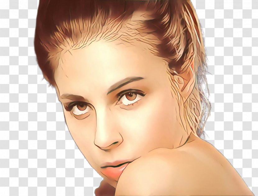 Face Hair Skin Eyebrow Chin - Cartoon - Cheek Nose Transparent PNG