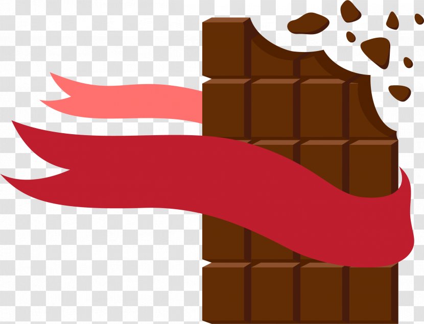 Food Brown Clip Art - Drawing - Simple Chocolate Flag Decoration Pattern Transparent PNG