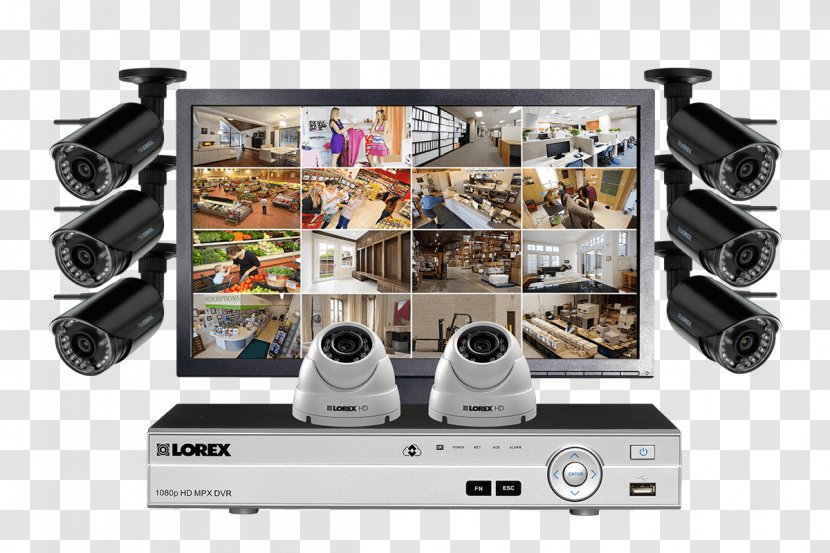 Wireless Security Camera Alarms & Systems Closed-circuit Television Lorex Technology Inc Surveillance Transparent PNG