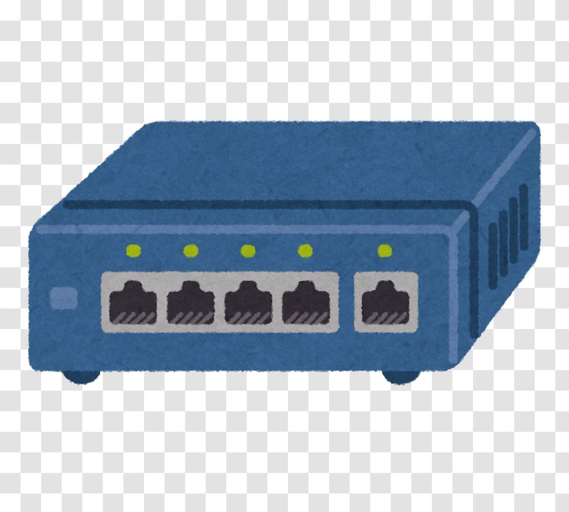 いらすとや Ethernet Hub Computer Network Switch Illustrator - Cartoon Transparent PNG