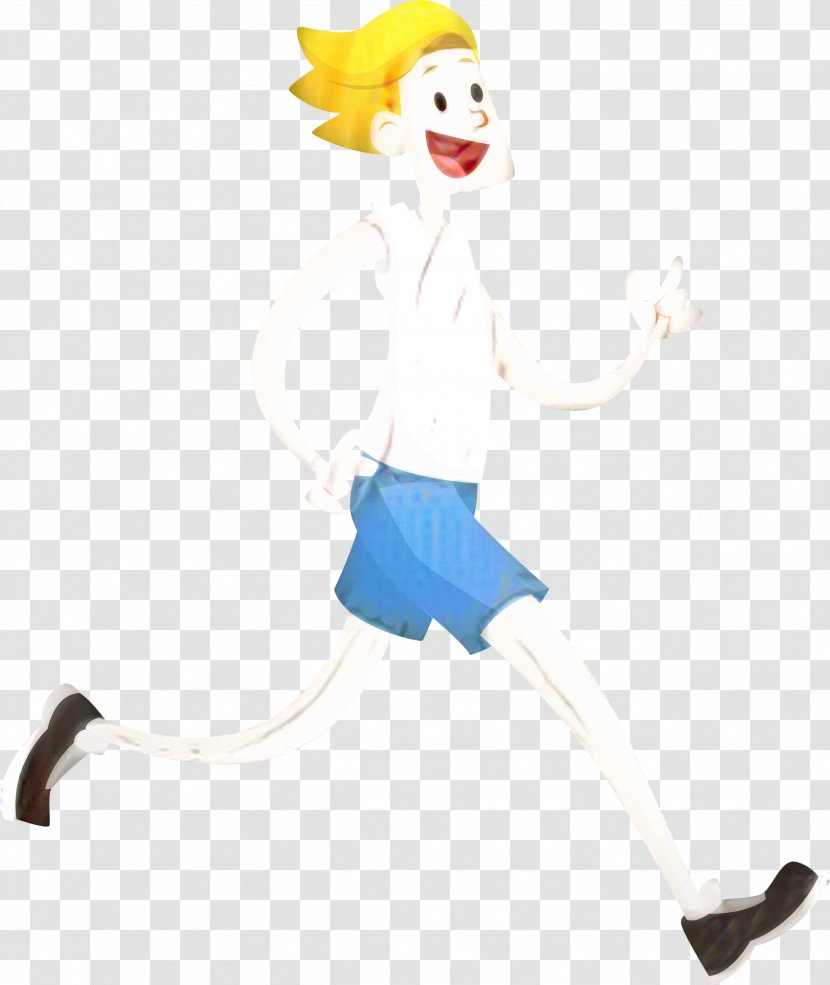 Watercolor Cartoon - Character - Costume Running Man Transparent PNG