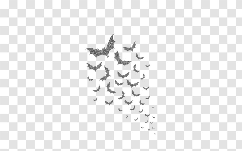 Flock Bat Swarm Behaviour Bird Migration TeePublic - Text Transparent PNG
