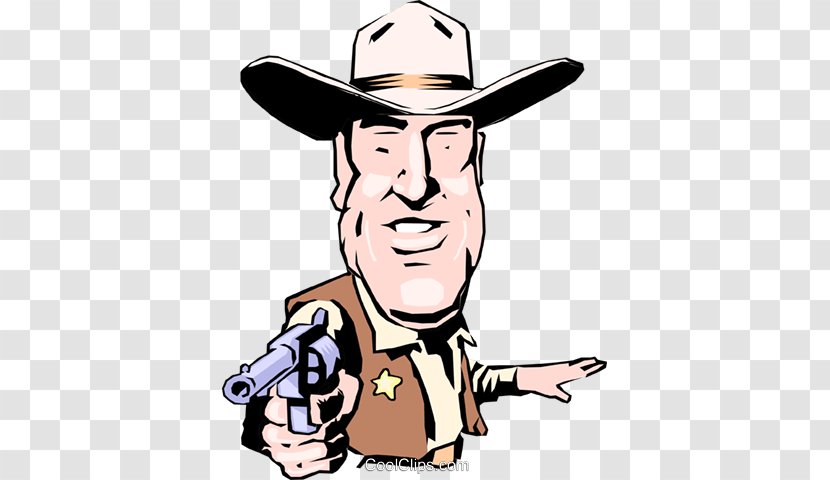 American Frontier Sheriff Cartoon Clip Art - Cowboy Transparent PNG