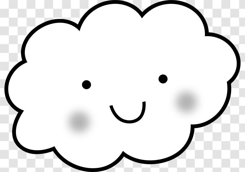 Drawing Cloud Coloring Book Rain - Cartoon - Cute Cliparts Transparent PNG
