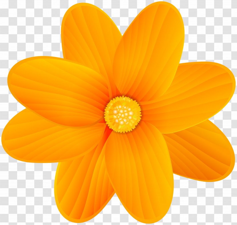 Orange Blossom Flower Clip Art - Red - Image Transparent PNG