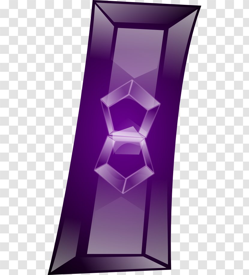 Gemstone Clip Art - Purple Transparent PNG