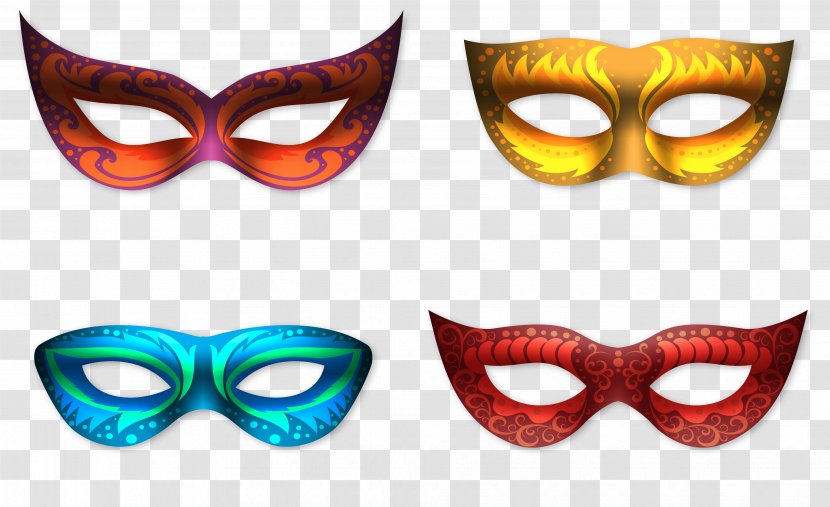 Carnival Of Venice Mask Euclidean Vector - Light Effect Gathering Goggles Transparent PNG