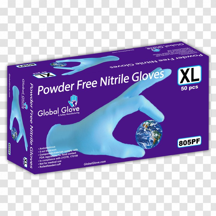 Medical Glove Nitrile - Global And Safety Manufacturing Inc - Test Transparent PNG