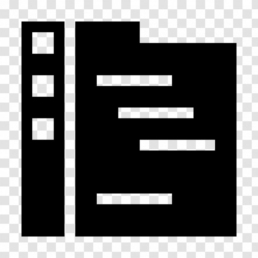 Microsoft Visual Studio Text - Code - Rectangle Blackandwhite Transparent PNG