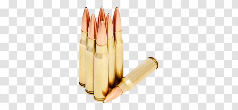 Full Metal Jacket Bullet .30-06 Springfield .308 Winchester Ammunition Transparent PNG
