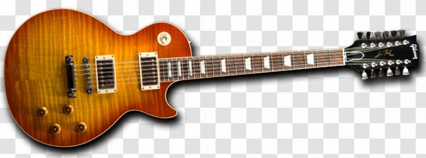Gibson Les Paul Custom Twelve-string Guitar Electric Fender Stratocaster - Musical Instruments Corporation Transparent PNG