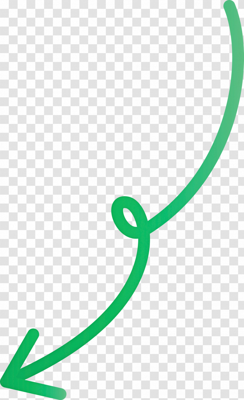 Curved Arrow Transparent PNG