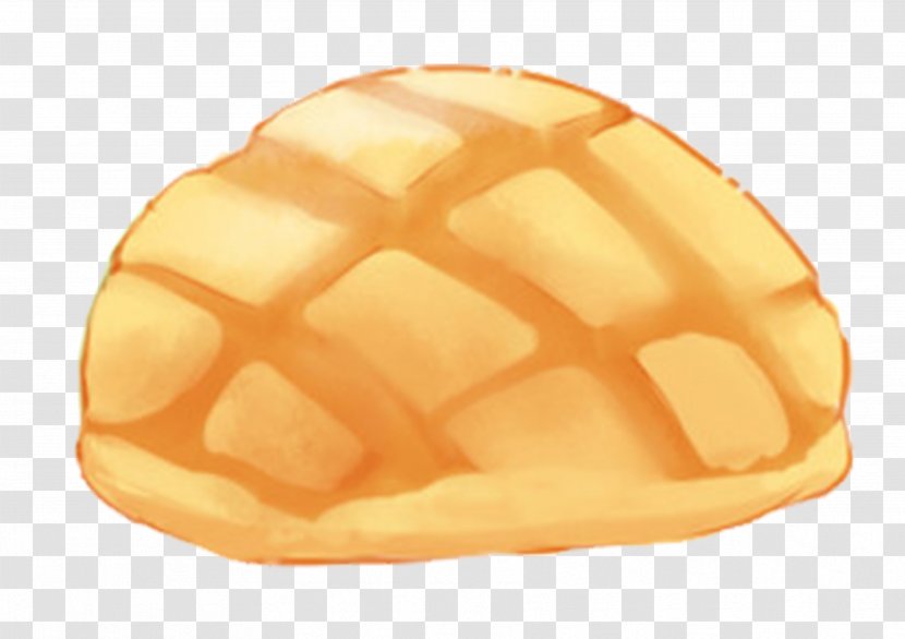 Pineapple Bun Hamburger Breakfast Bread - Watercolor - Hand-painted Transparent PNG
