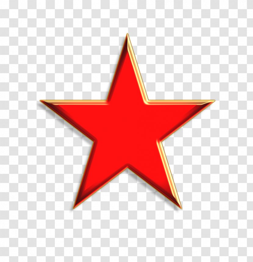 Red Star Clip Art - Triangle - Tube Transparent PNG