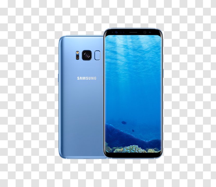 Samsung Galaxy S8+ S7 Coral Blue - Android - S8 Phone Transparent PNG