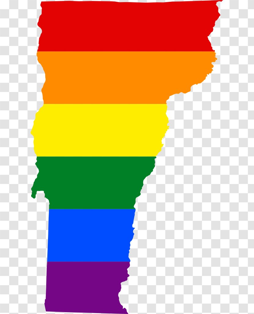 Vermont Republic Rainbow Flag Civil Union V. New Hampshire - Lgbt Transparent PNG