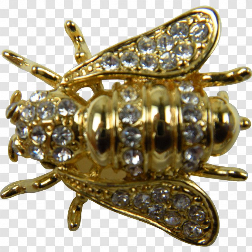 Ruby Lane Gold Brooch Jewellery Collectable - Body Jewelry - Pollinator Transparent PNG
