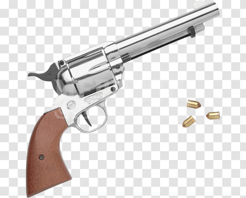 Revolver Firearm Colt Single Action Army Trigger Pistol - Cartoon - Weapon Transparent PNG