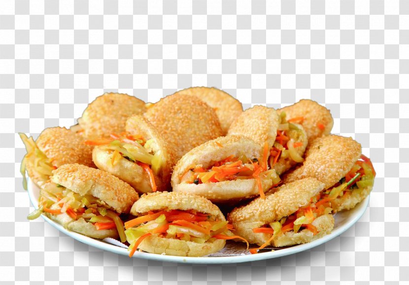 Hamburger Shaobing Slider Chinese Cuisine Stuffing - Restaurant - A Burger Transparent PNG