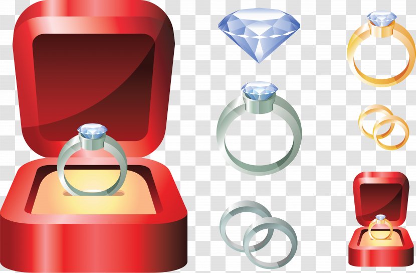 Wedding Ring Engagement Clip Art - Gold Transparent PNG