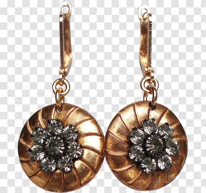 Earring Silver Gold Plating Crystal - Jewellery - Diamond Transparent PNG