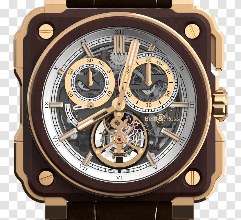 Tourbillon Watch Chronograph Bell & Ross Marine Chronometer - Movement Transparent PNG