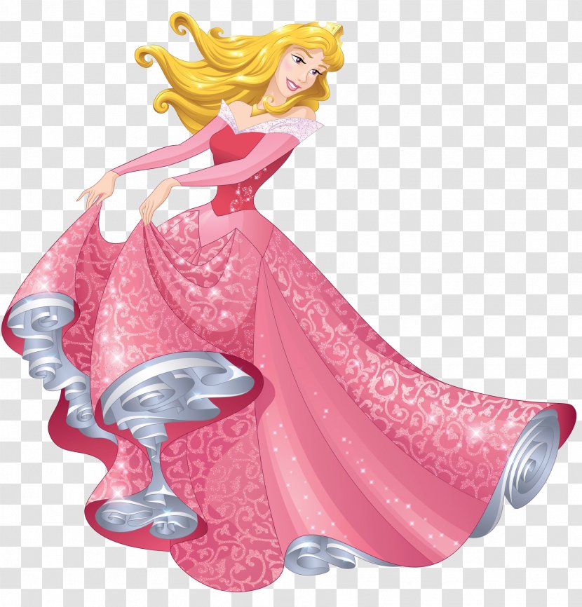 Princess Aurora Rapunzel Ariel Cinderella Belle - Pink - Disney Transparent PNG