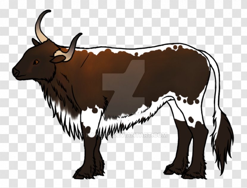 Dairy Cattle Texas Longhorn Zebu Domestic Yak Ox - Tree - Random Fluffy Cows Transparent PNG