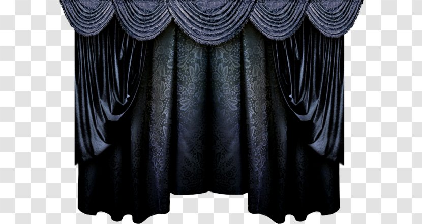Curtain Window Treatment Roman Shade Drapery - Black Transparent PNG