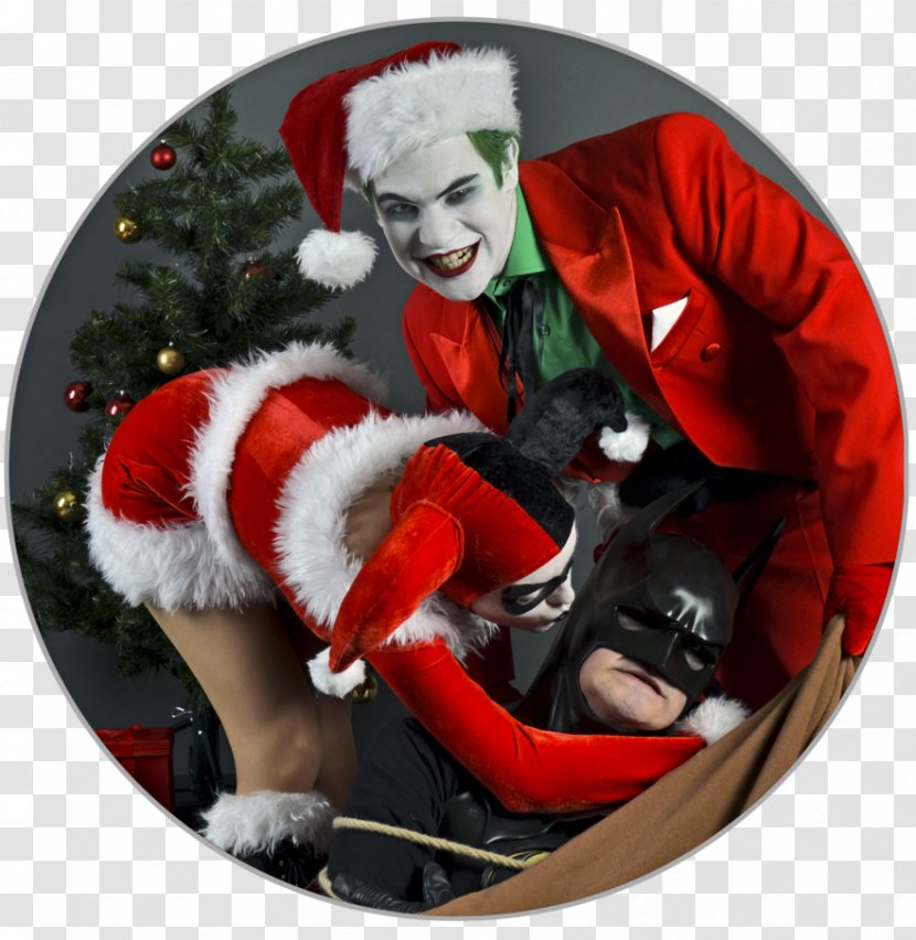 Santa Claus Alex Ross Joker Harley Quinn Christmas Ornament Transparent PNG