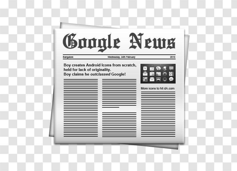 I See You Newspaper Google News Newsletter - Clipart Transparent PNG