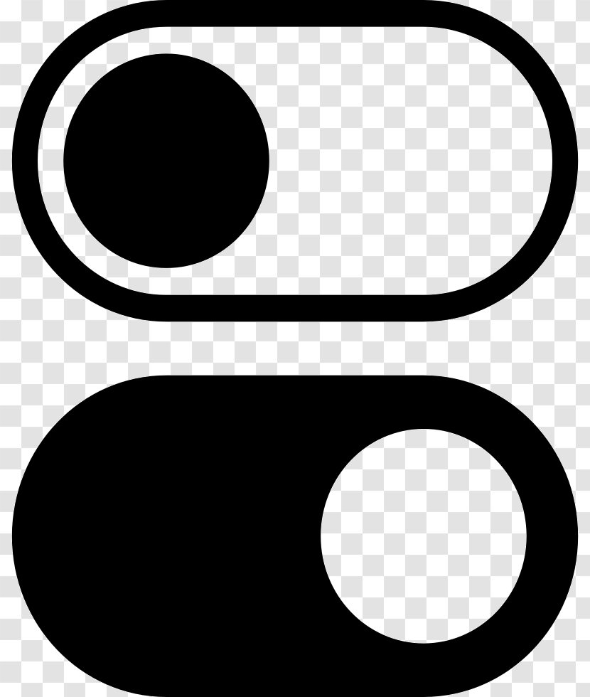 Black Circle - Pushbutton - Blackandwhite Symbol Transparent PNG