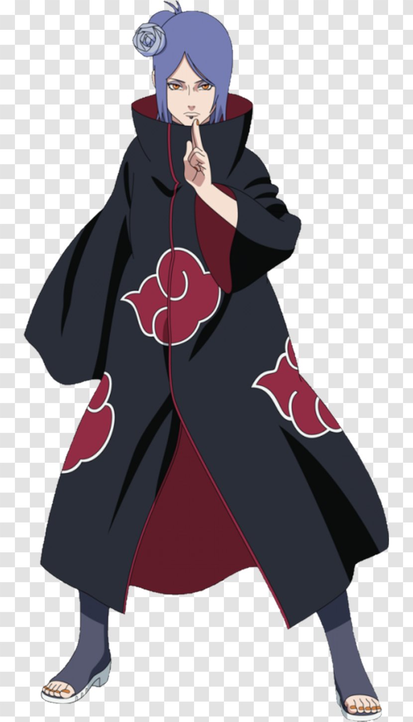 Konan Pain Itachi Uchiha Sasuke Akatsuki - Watercolor - Naruto Transparent PNG