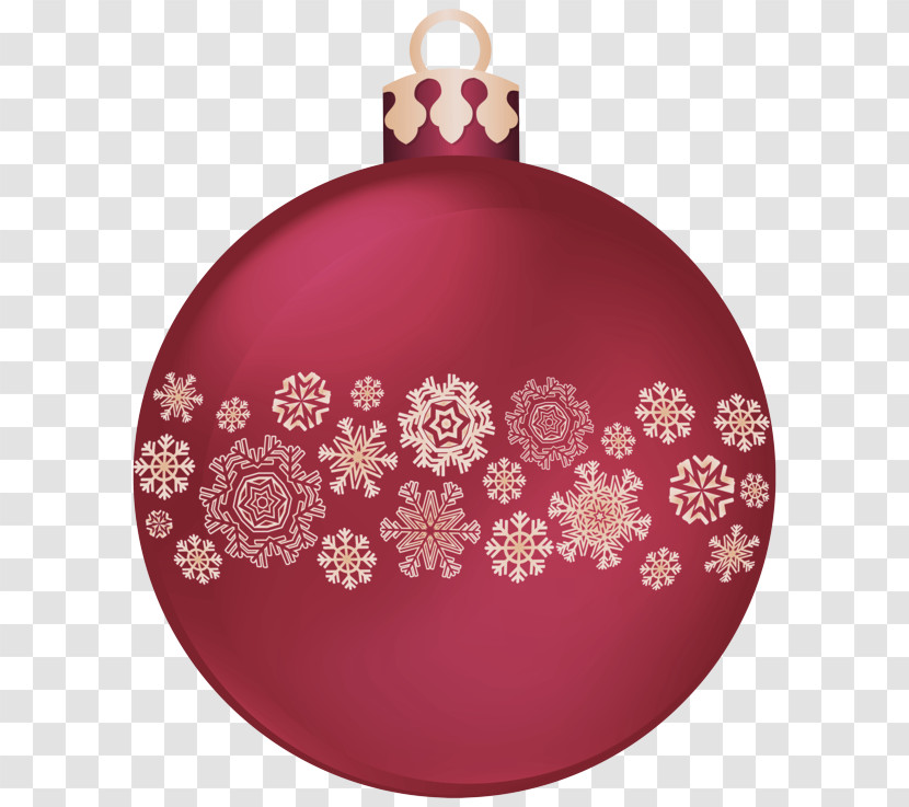 Red Christmas Ball Transparent PNG