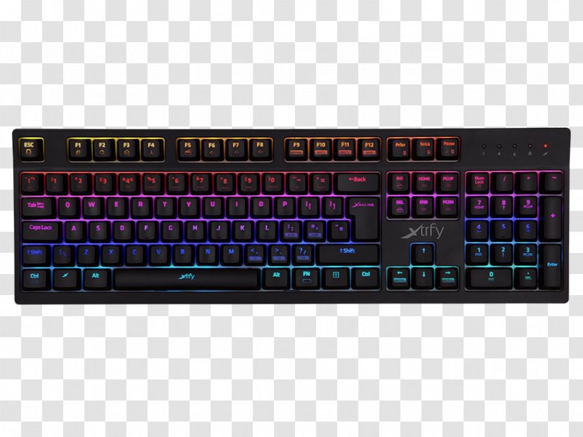 Computer Keyboard Xtra Xtrfy K2-RGB Mechanical Gaming Kailh Red Switches UK Layout RGB Color Model Keypad Mouse - Rgb Transparent PNG