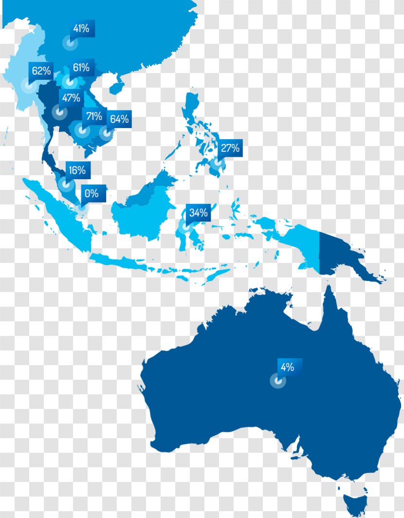 Pacific Ocean Second World War Asia-Pacific Middle East Asia - Asean Map Transparent PNG