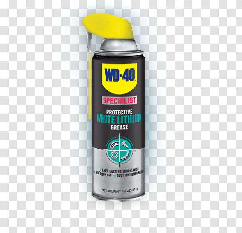 WD-40 Lubricant Grease Aerosol Spray Lithium Soap - Oil Auto Transparent PNG