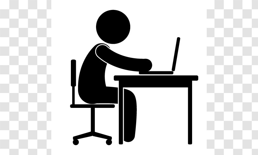 Office Clip Art - Cartoon - Working Today Cliparts Transparent PNG
