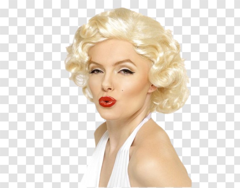 Marilyn Monroe Wig Costume Woman Female - Chin Transparent PNG