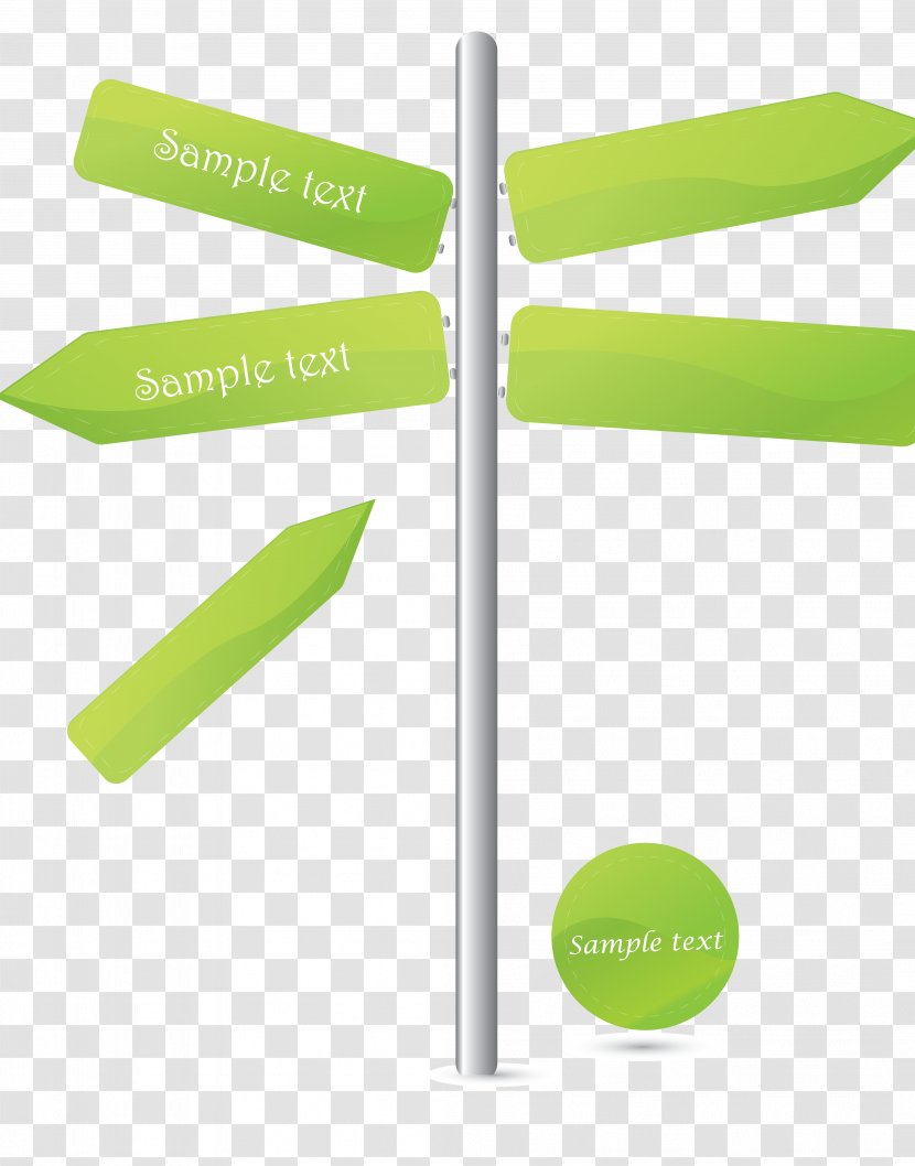 Clip Art - Brand - Square Direction Indicator Green Trees Navigation Transparent PNG
