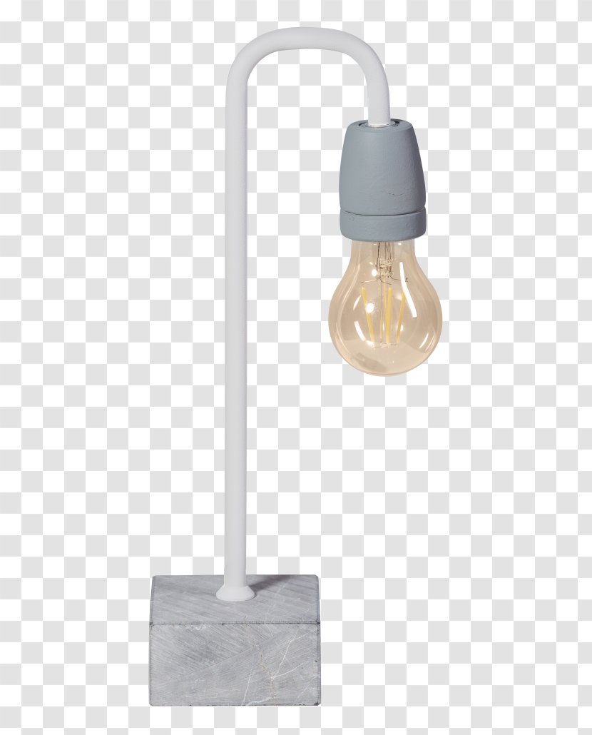 Concrete Lamp Wood Metal Edison Screw - Light Fixture Transparent PNG