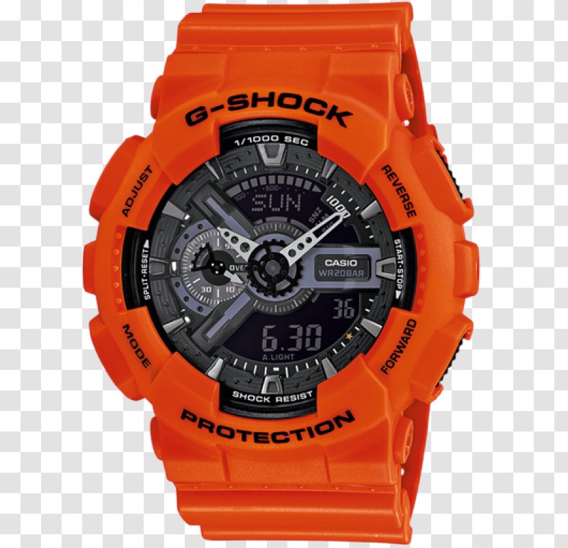 G-Shock Shock-resistant Watch Casio Water Resistant Mark - Solarpowered Transparent PNG